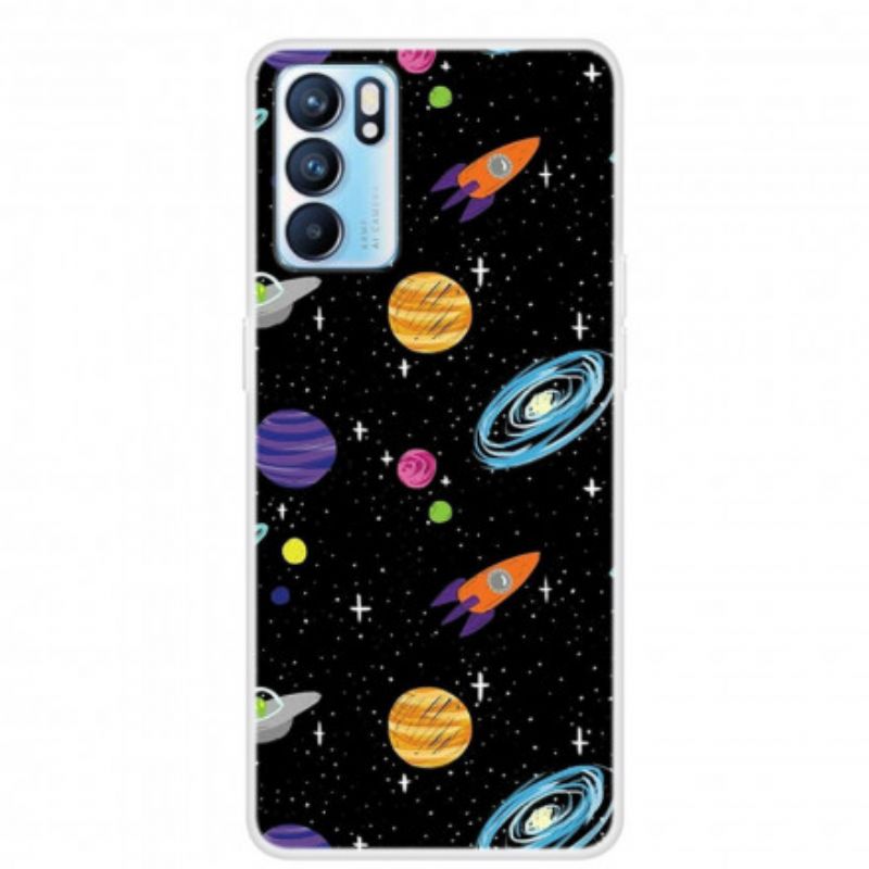 Kuori Oppo Reno 6 5g Planet Galaxy