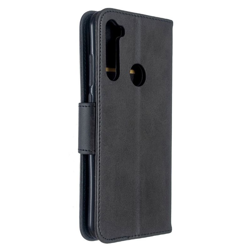 Flip Case Xiaomi Redmi Note 8T Harmaa Musta Sileä Vino Läppä