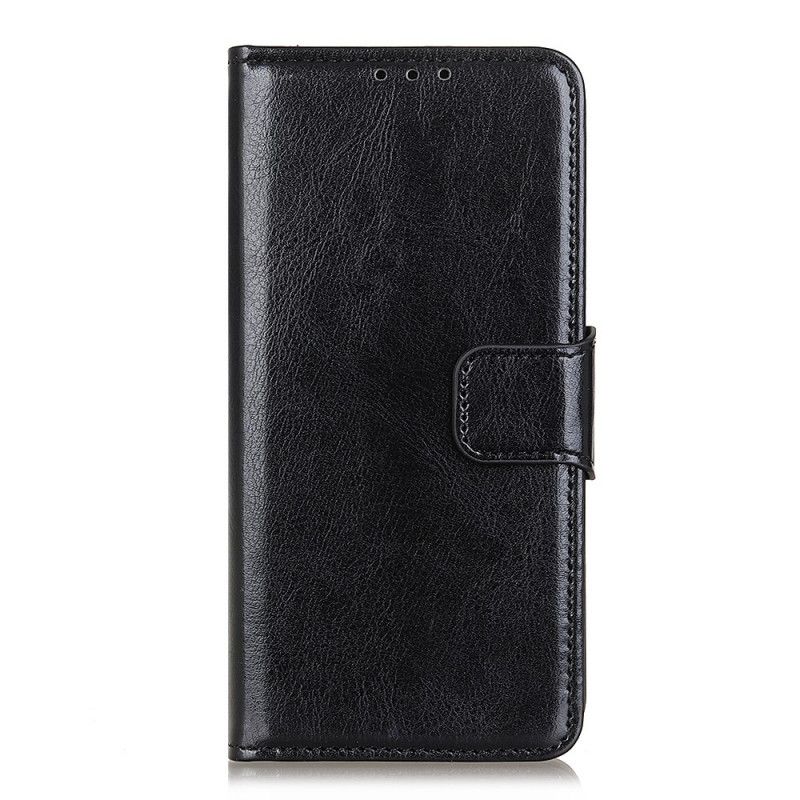 Flip Case Xiaomi Redmi Note 8T Punainen Kiiltävä Nahkaefekti