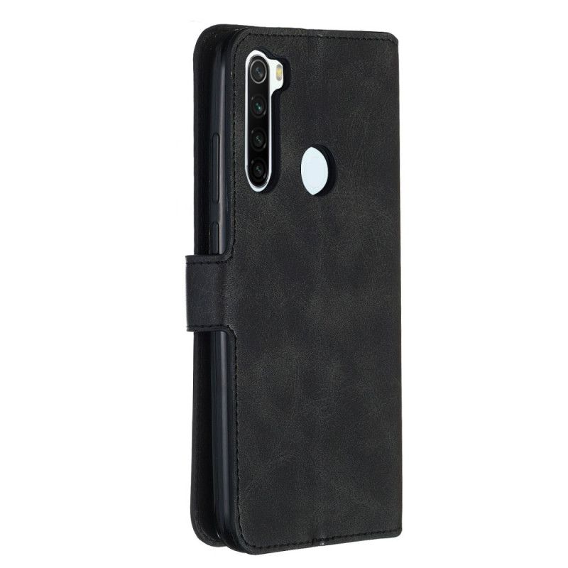 Flip Case Xiaomi Redmi Note 8T Punainen Musta Yksivärinen Sarja