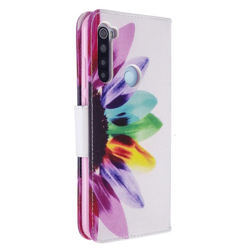 Flip Case Xiaomi Redmi Note 8T Vesiväri Kukka