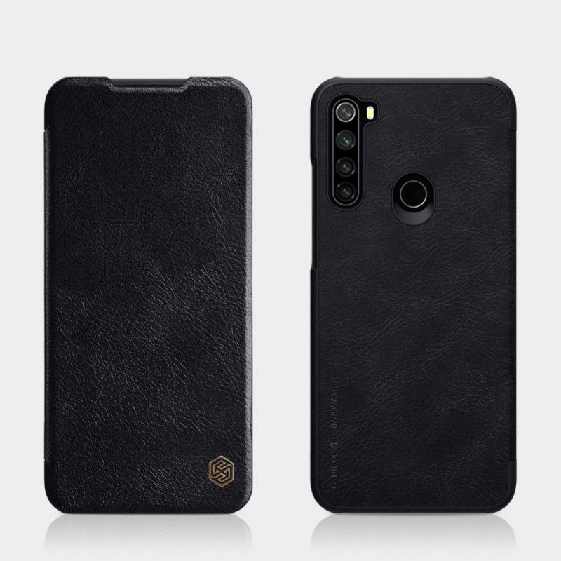 Flip Kotelot Xiaomi Redmi Note 8T Musta Puhelinkuoret Nillkin Qin -Sarja