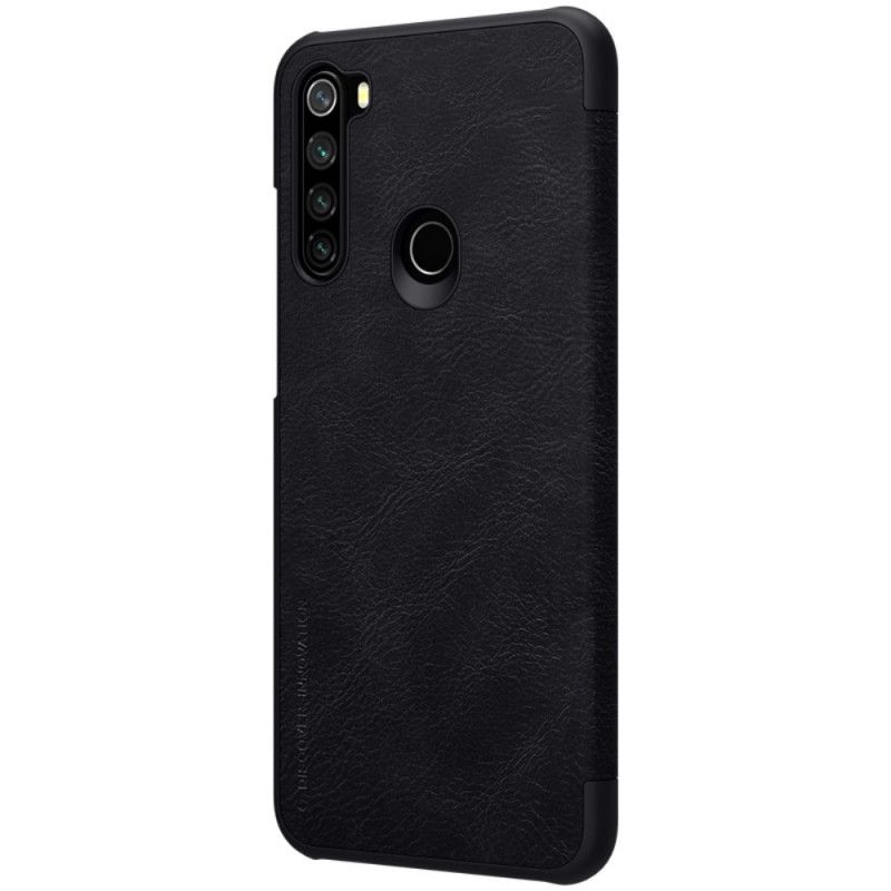 Flip Kotelot Xiaomi Redmi Note 8T Musta Puhelinkuoret Nillkin Qin -Sarja