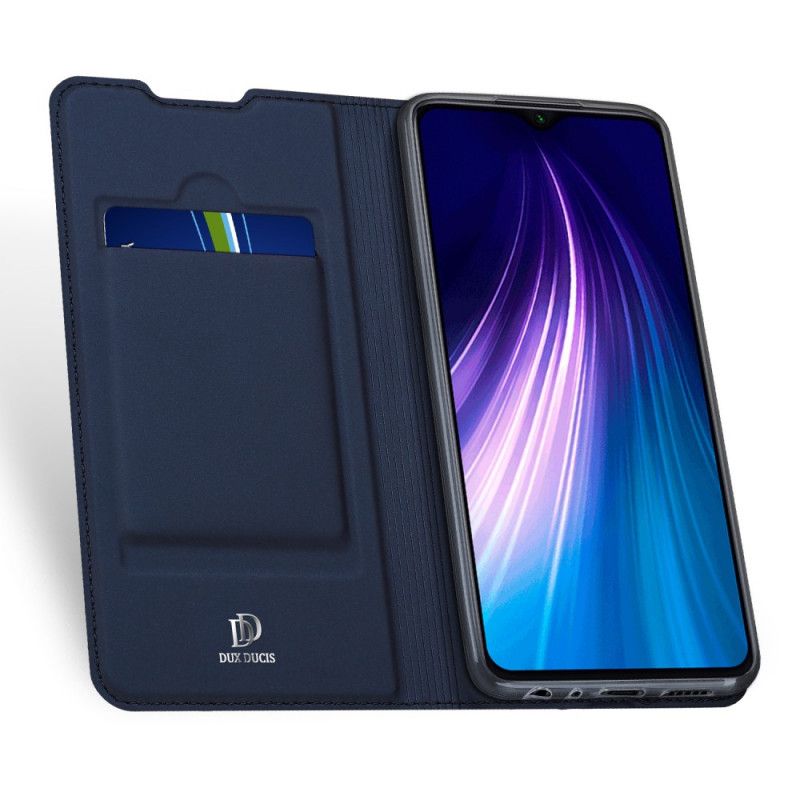 Flip Kotelot Xiaomi Redmi Note 8T Tummansininen Musta Pro Dux Ducis -Iho Suojakuori