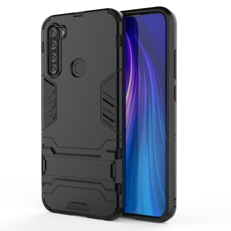 Kuori Xiaomi Redmi Note 8T Punainen Musta Erittäin Kestävä Kieli Suojakuori