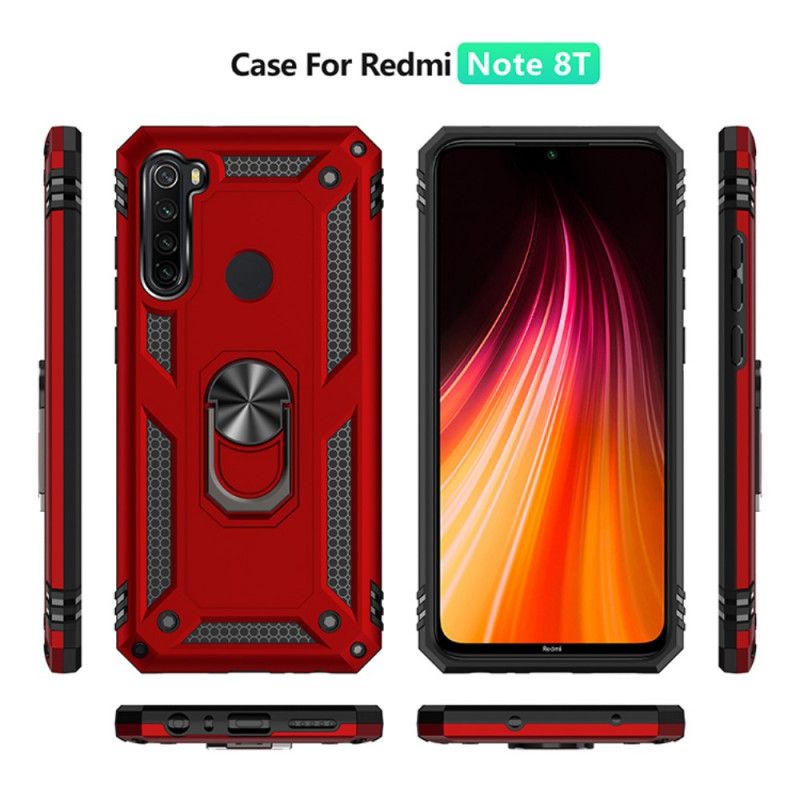 Kuori Xiaomi Redmi Note 8T Punainen Musta Premium-Rengas