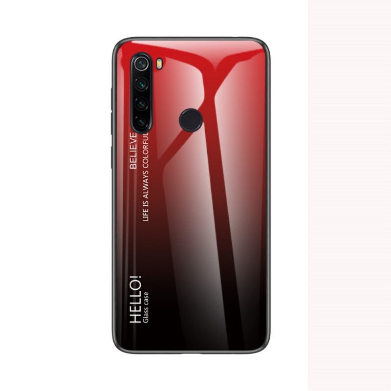 Kuori Xiaomi Redmi Note 8T Valkoinen Musta Hei Karkaistu Lasi