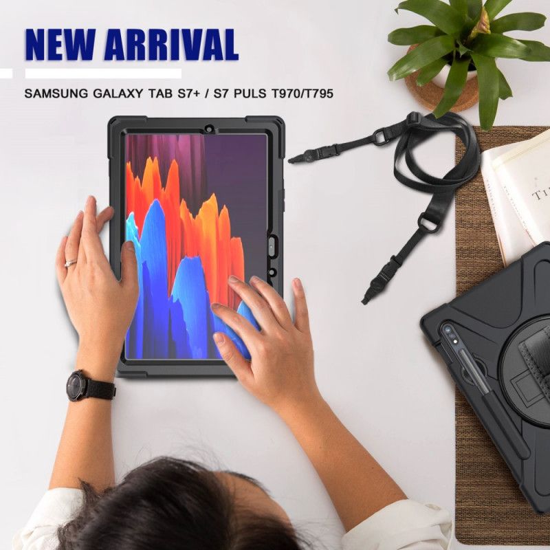 Kuori Samsung Galaxy Tab S7 Punainen Musta Monitoiminen Suojakuori