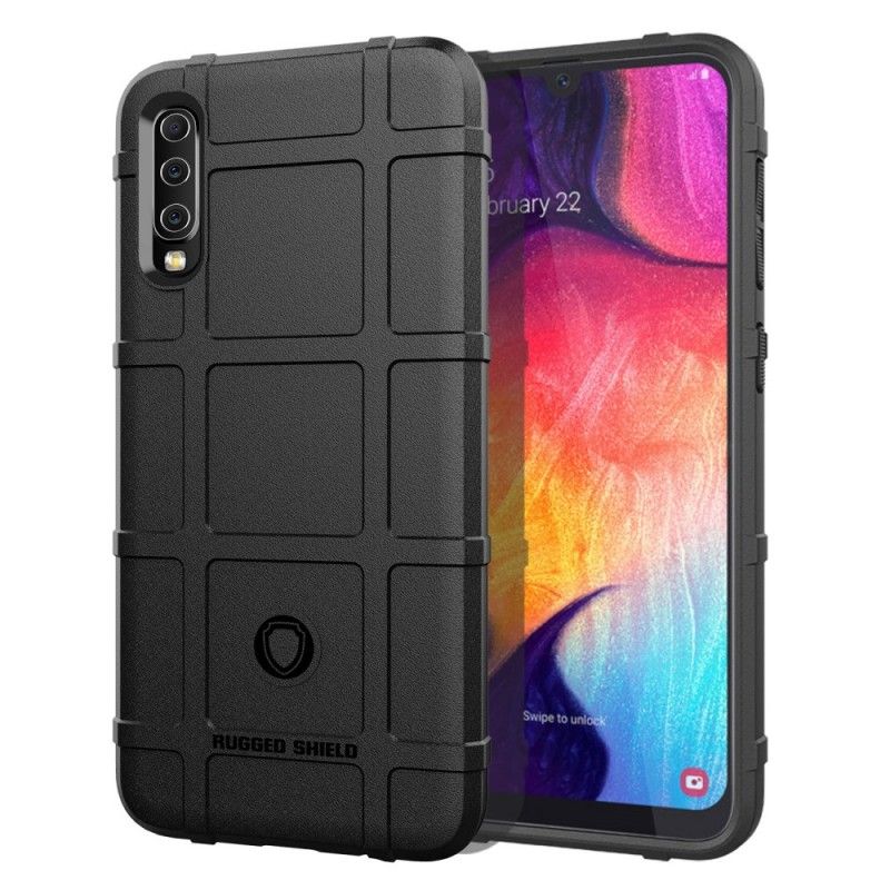 Case Kuoret Samsung Galaxy A50 Harmaa Musta Puhelinkuoret Kestävä Kilpi