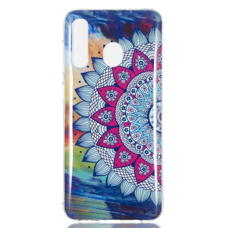 Case Kuoret Samsung Galaxy A50 Puhelinkuoret Fluoresoiva Värillinen Mandala