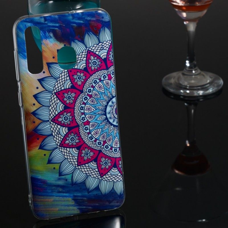 Case Kuoret Samsung Galaxy A50 Puhelinkuoret Fluoresoiva Värillinen Mandala