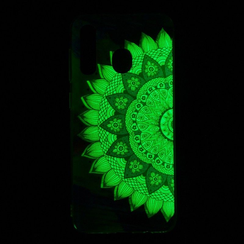 Case Kuoret Samsung Galaxy A50 Puhelinkuoret Fluoresoiva Värillinen Mandala