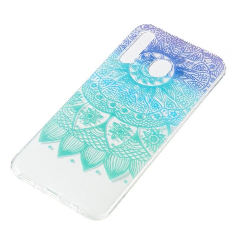 Case Kuoret Samsung Galaxy A50 Puhelinkuoret Läpinäkyvä Sininen Mandala