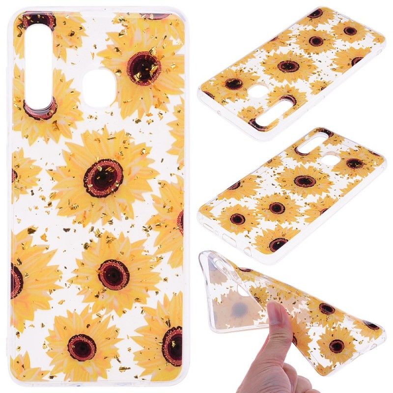 Case Kuoret Samsung Galaxy A50 Puhelinkuoret Useita Auringonkukkia