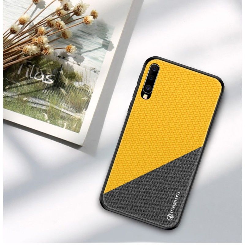 Case Kuoret Samsung Galaxy A50 Tummansininen Keltainen Puhelinkuoret Pinwuyo Kunniasarja