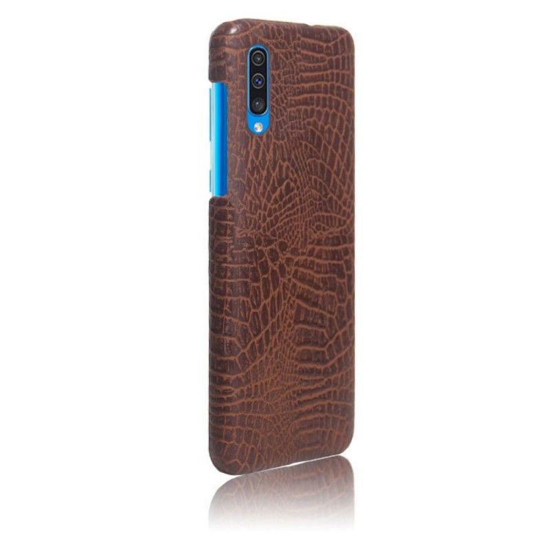 Case Kuoret Samsung Galaxy A50 Vaaleansininen Oranssi Puhelinkuoret Krokotiilin Ihovaikutus