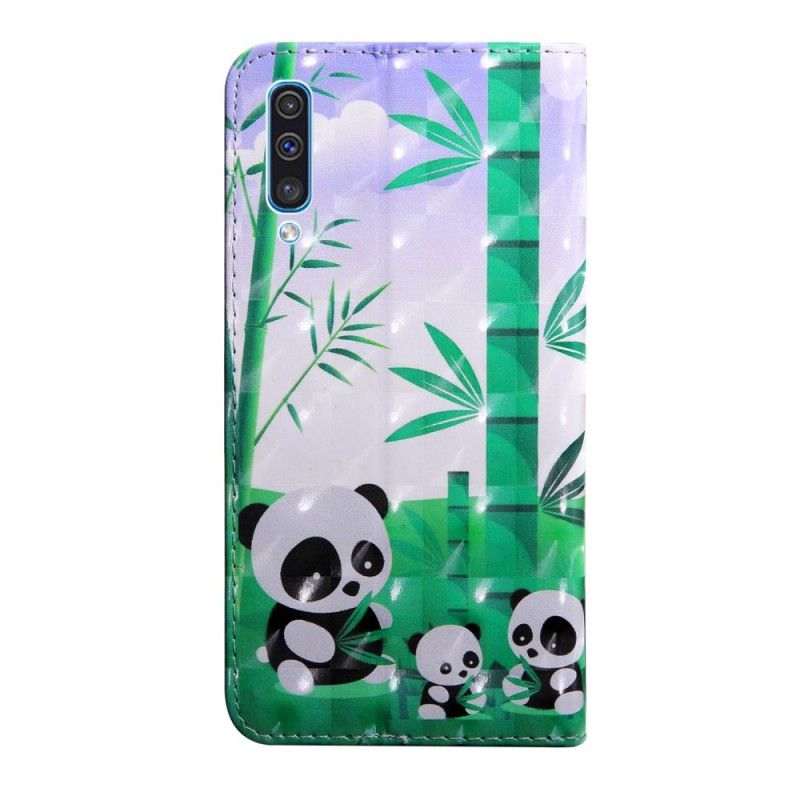 Flip Case Samsung Galaxy A50 Pandaperhe