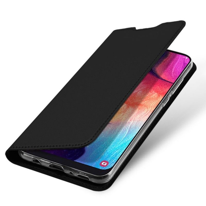 Flip Kotelot Samsung Galaxy A50 Tummansininen Musta Ensiluokkainen Sarja