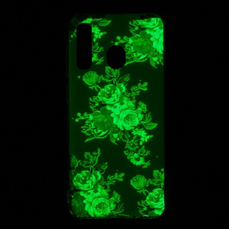 Kuori Samsung Galaxy A50 Fluoresoivat Vapauden Kukat Suojakuori