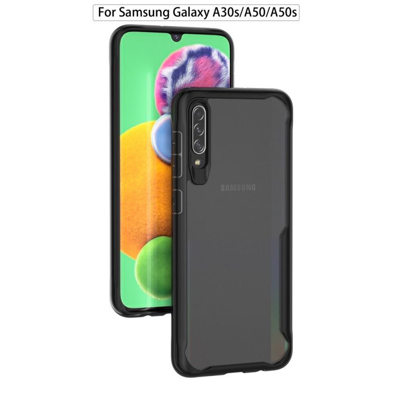 Kuori Samsung Galaxy A50 Punainen Musta Viistetty Reuna-Hybridi