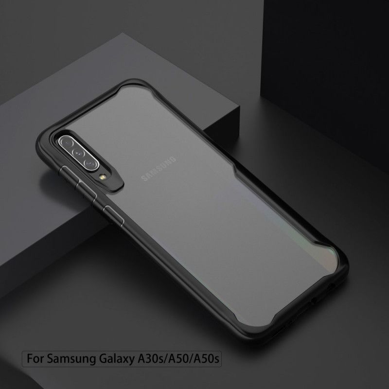 Kuori Samsung Galaxy A50 Punainen Musta Viistetty Reuna-Hybridi