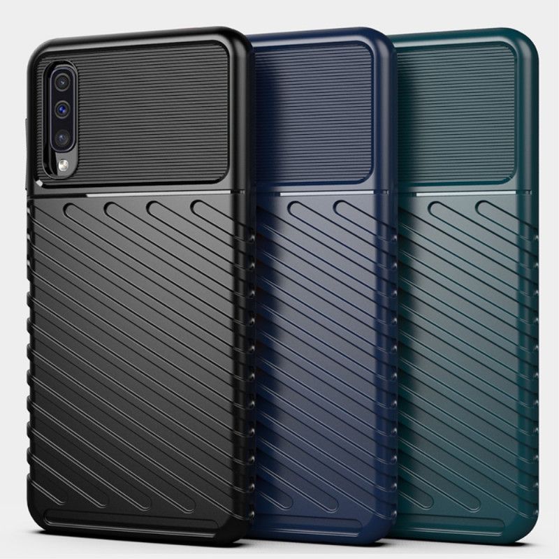 Kuori Samsung Galaxy A50 Vihreä Musta Ukkosarja Suojakuori