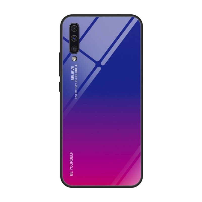 Kuori Samsung Galaxy A50 Vihreä Punainen Galvanoitu Väri Suojakuori