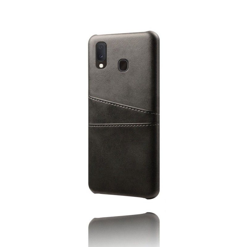 Case Kuoret Samsung Galaxy A20e Harmaa Musta Puhelinkuoret Kortin Haltija