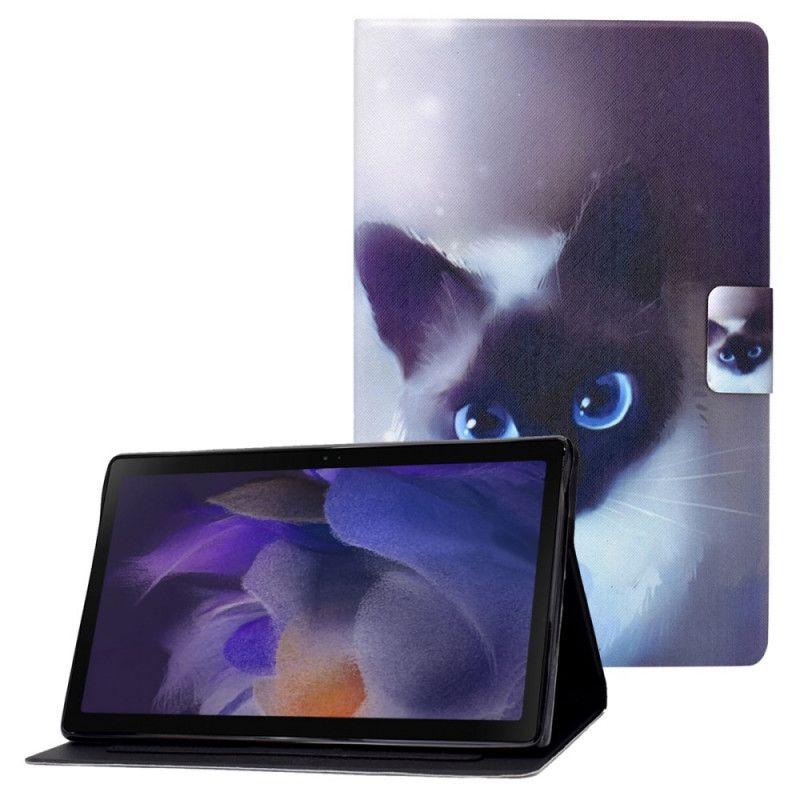 Flip Kotelot Samsung Galaxy Tab A8 (2021) Blue Eyes Cat