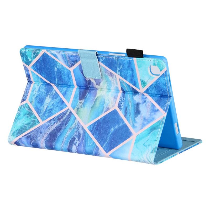 Flip Kotelot Samsung Galaxy Tab A8 (2021) Marble Geometry Design Suojakuori