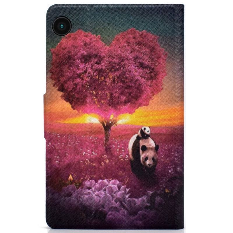 Flip Kotelot Samsung Galaxy Tab A8 (2021) Panda Heart