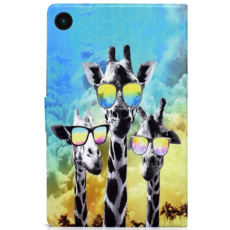 Kotelot Samsung Galaxy Tab A8 (2021) Funky Giraffes