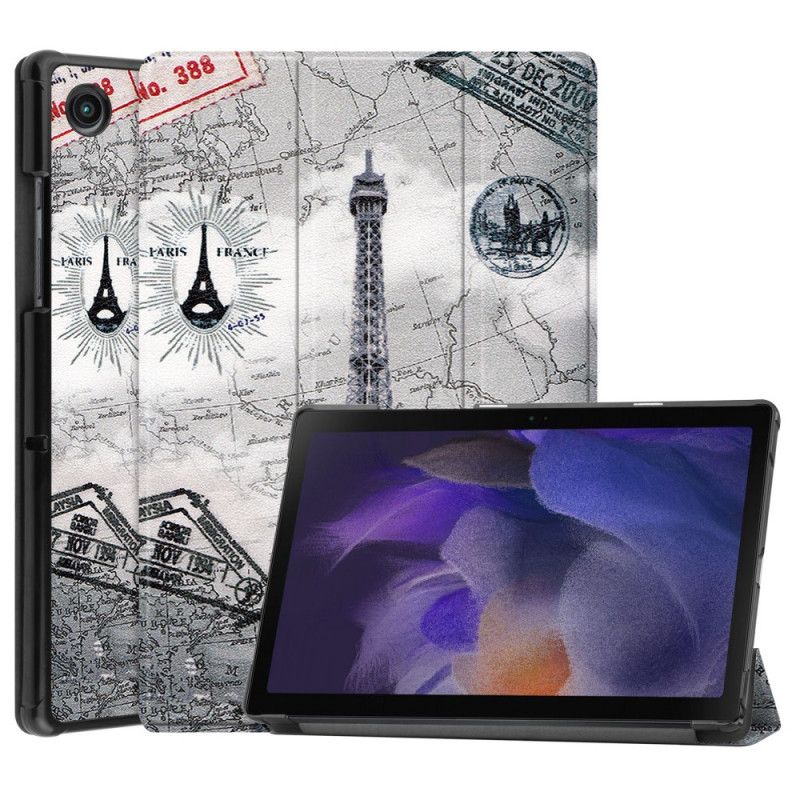 Smart Case Samsung Galaxy Tab A8 (2021) Vahvistettu Retro Eiffel-torni