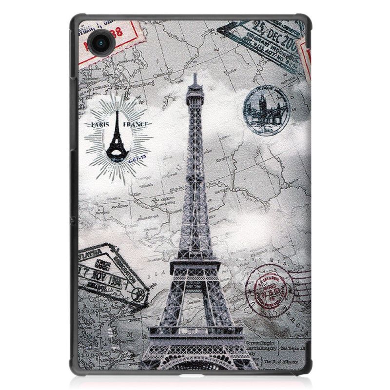 Smart Case Samsung Galaxy Tab A8 (2021) Vahvistettu Retro Eiffel-torni