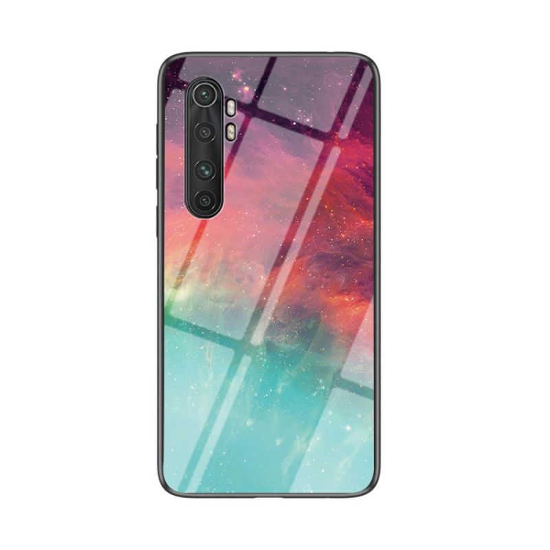 Case Kuoret Xiaomi Mi Note 10 Lite Harmaa Valkoinen Puhelinkuoret Karkaistu Lasi