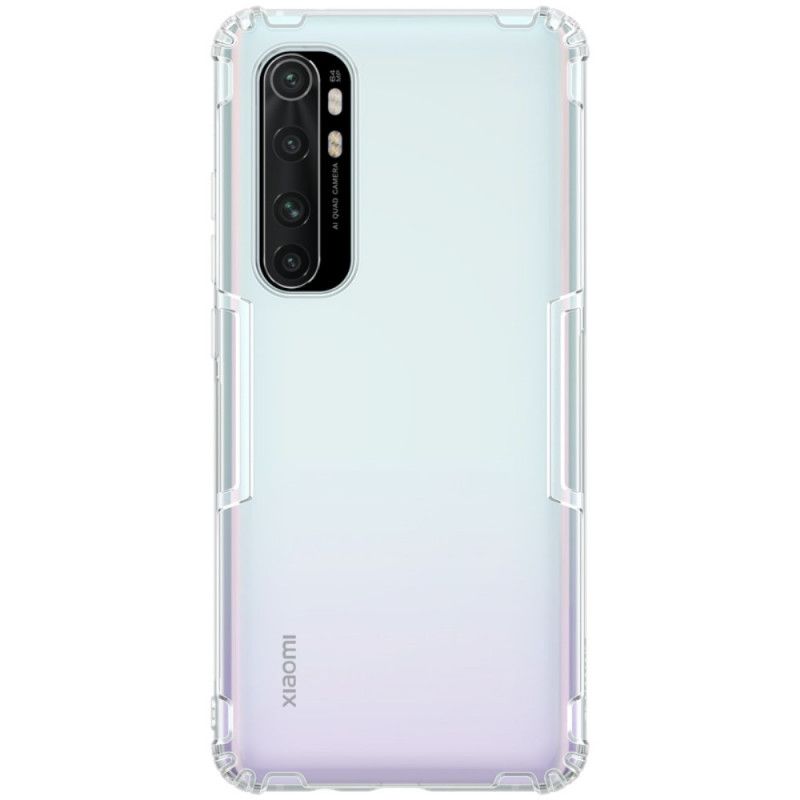 Case Kuoret Xiaomi Mi Note 10 Lite Läpinäkyvä Harmaa Puhelinkuoret Vahvistettu Läpinäkyvä Nillkin