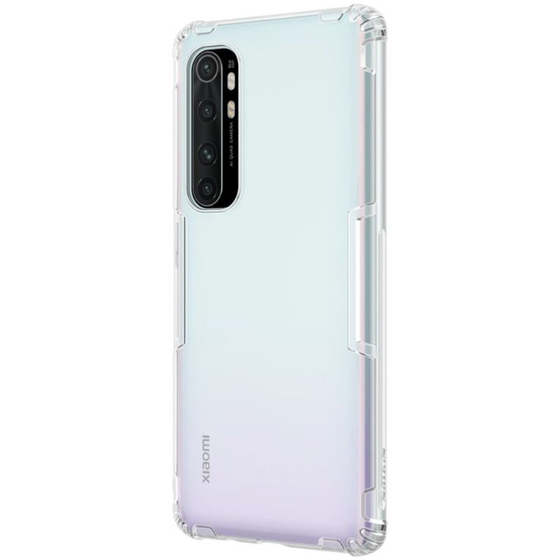 Case Kuoret Xiaomi Mi Note 10 Lite Läpinäkyvä Harmaa Puhelinkuoret Vahvistettu Läpinäkyvä Nillkin