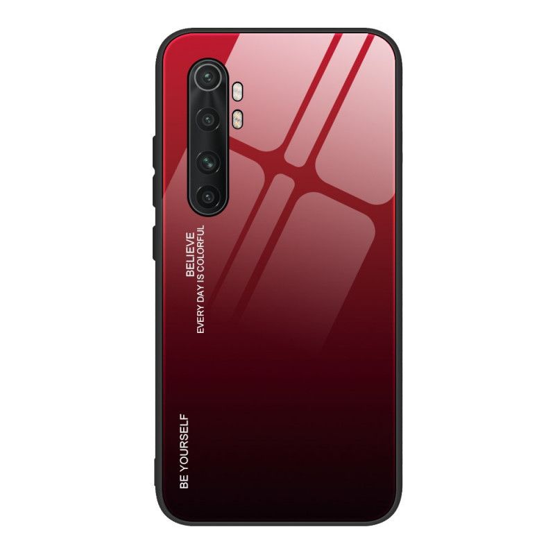 Case Kuoret Xiaomi Mi Note 10 Lite Magenta Punainen Puhelinkuoret Ole Itse Karkaistu Lasi