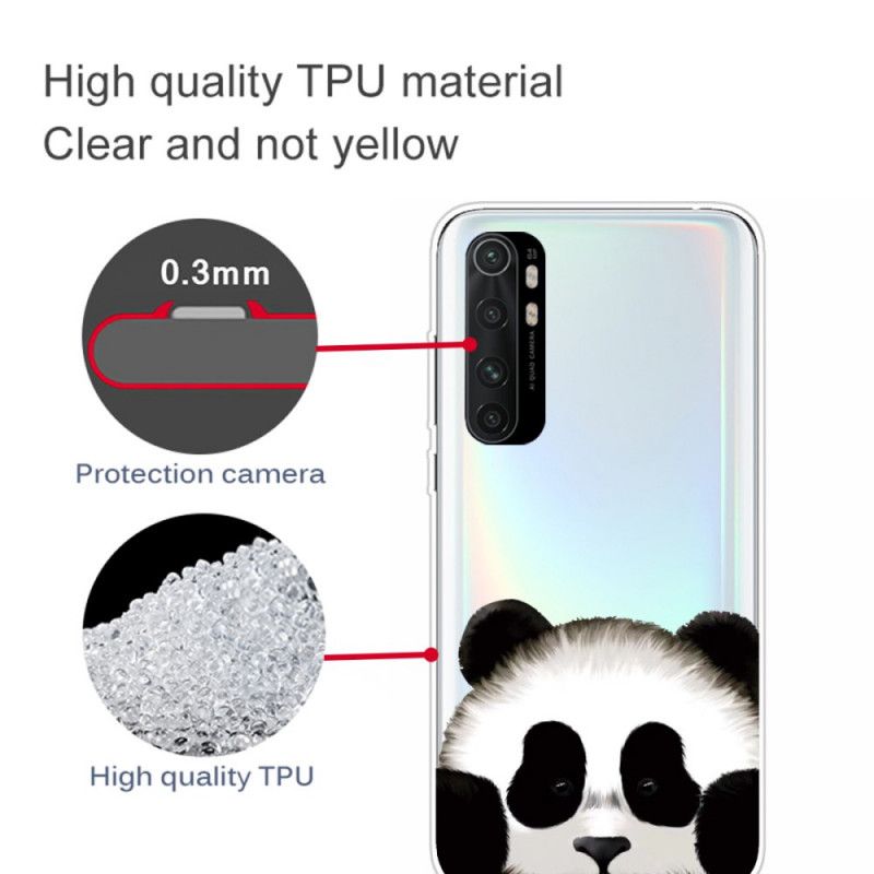 Case Kuoret Xiaomi Mi Note 10 Lite Puhelinkuoret Läpinäkyvä Panda