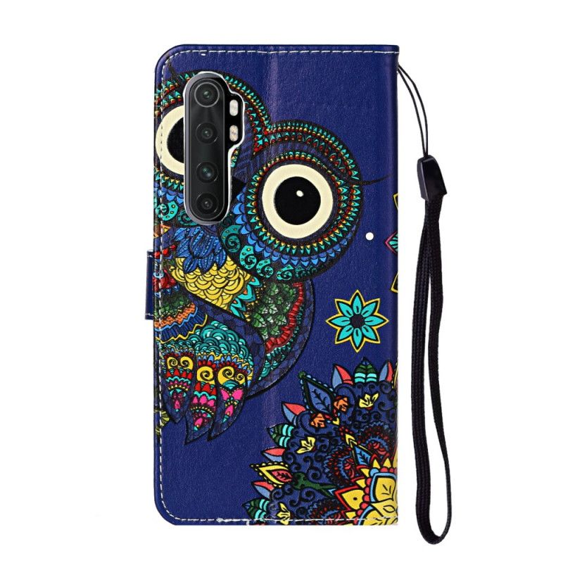 Flip Case Xiaomi Mi Note 10 Lite Pöllö Mandalassa