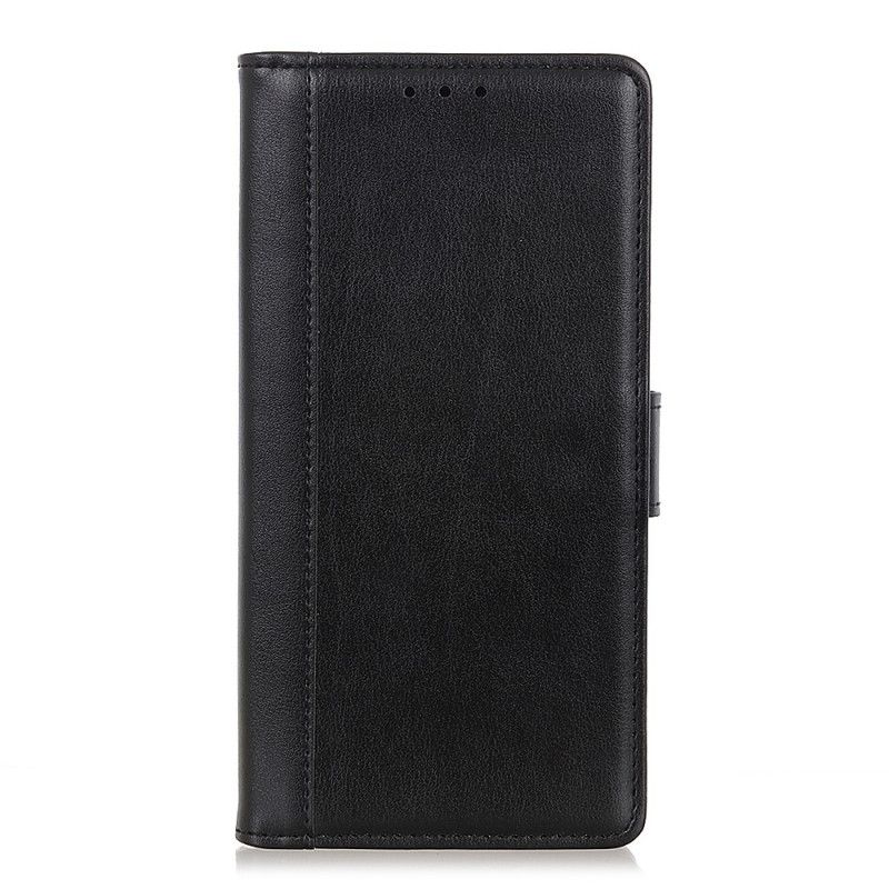 Flip Case Xiaomi Mi Note 10 Lite Punainen Musta Split Nahkainen Versio