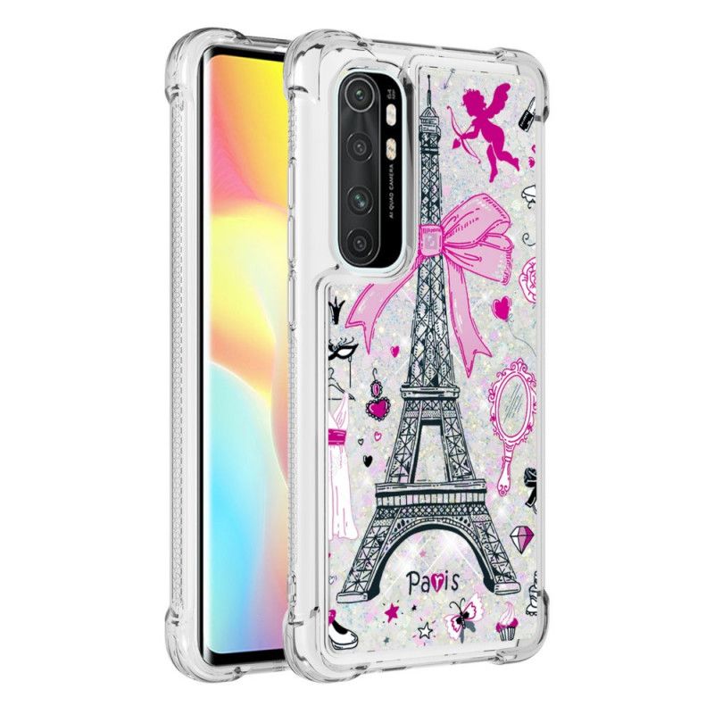 Kuori Xiaomi Mi Note 10 Lite Eiffel-Tornin Kimallus