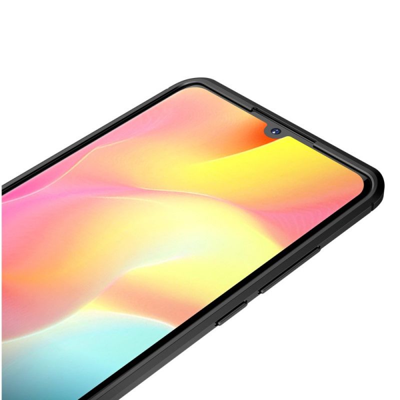 Kuori Xiaomi Mi Note 10 Lite Punainen Musta Kaksilinjainen Litsi Nahkainen Vaikutus