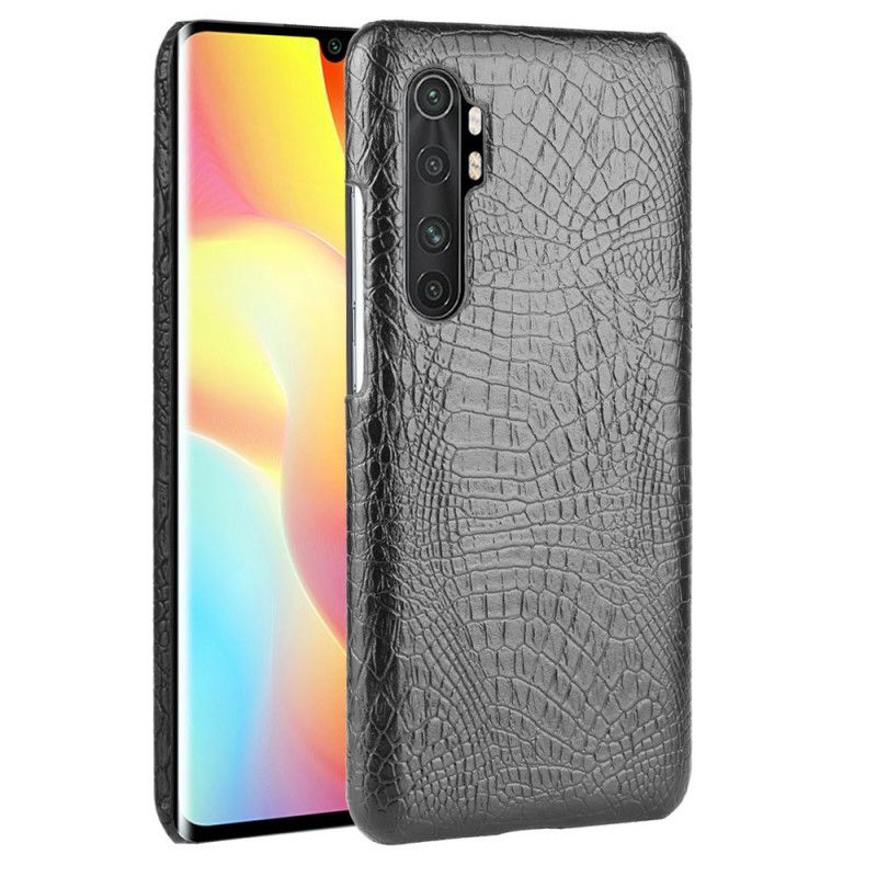 Kuori Xiaomi Mi Note 10 Lite Valkoinen Musta Krokotiilin Ihon Tyyli Suojakuori