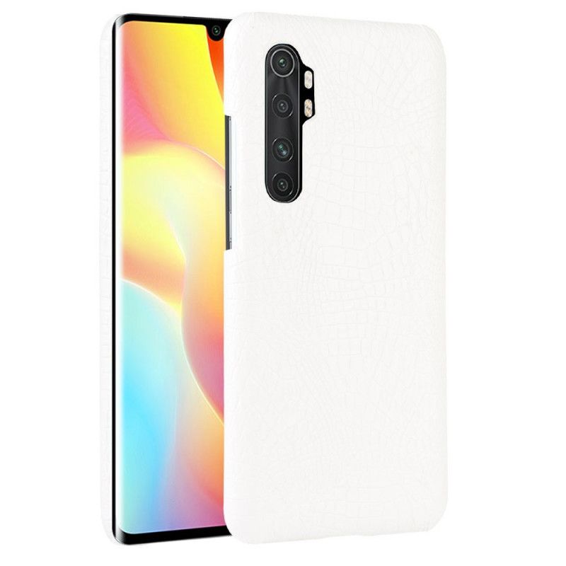 Kuori Xiaomi Mi Note 10 Lite Valkoinen Musta Krokotiilin Ihon Tyyli Suojakuori