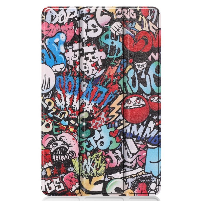 Älykäs Tapaus Samsung Galaxy Tab S6 Lite Graffiti Hauskaa