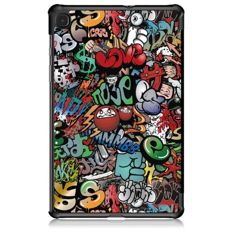 Älykäs Tapaus Samsung Galaxy Tab S6 Lite Vahvistettu Graffiti