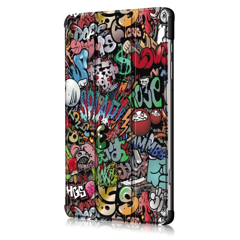 Älykäs Tapaus Samsung Galaxy Tab S6 Lite Vahvistettu Graffiti