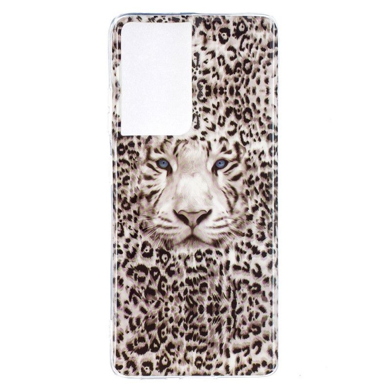 Case Kuoret Samsung Galaxy S21 Ultra 5G Puhelinkuoret Fluoresoiva Leopardi