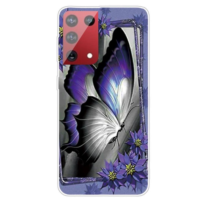 Case Kuoret Samsung Galaxy S21 Ultra 5G Puhelinkuoret Kuninkaallinen Perhonen